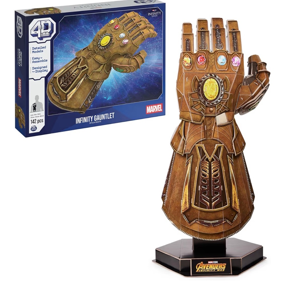 🔥4D Build Marvel Infinity Gauntlet 3D Puzzle Model Kit 135994 BNWT🔥